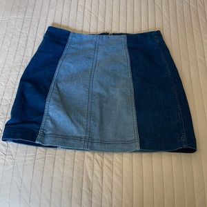 Free people denim skirt